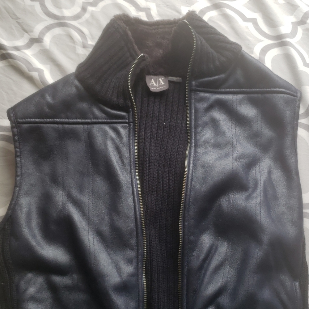 Vintage A/X Armani Exchange faux fur vest - Picture 3 of 8